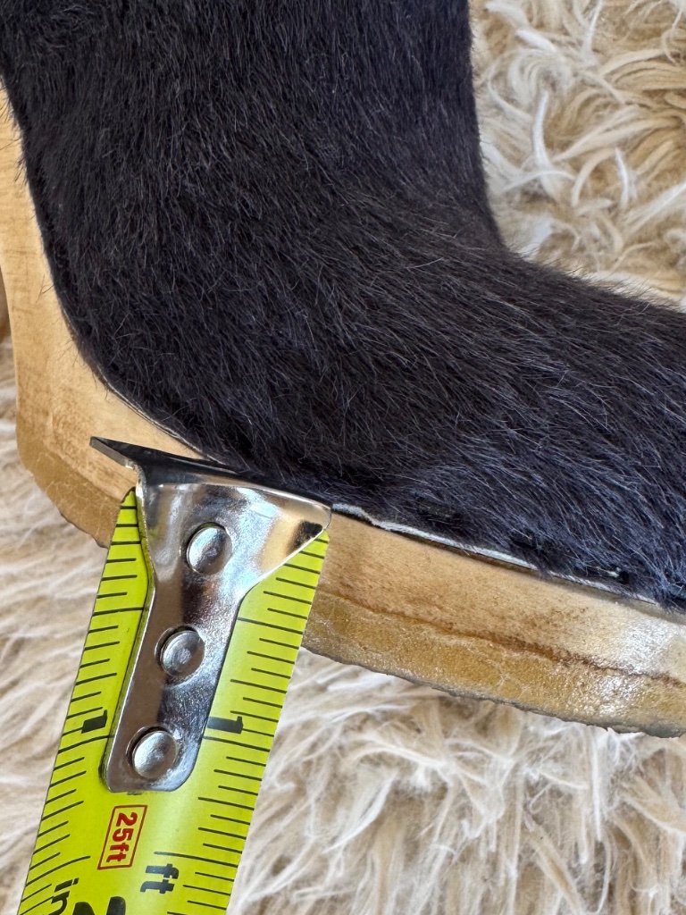 Like New No.6 Blue Suede Clogs With Wooden Heel — image 7 of 7